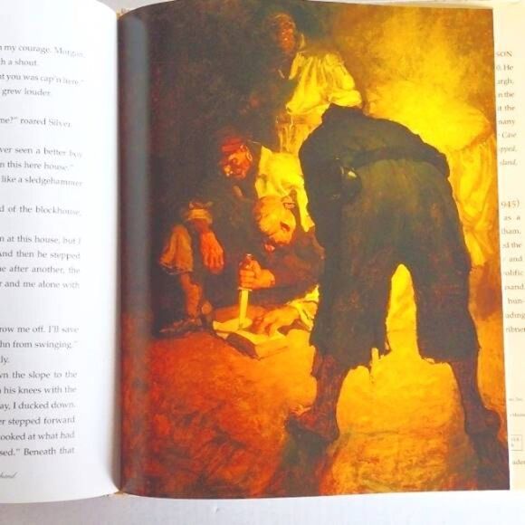 Treasure Island Scribner Classic Illustrated Storybook Robert Louis Stevenson - Picture 8 of 9